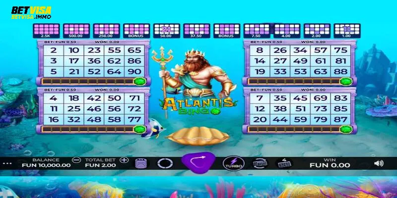 Game atlantis bingo có cốt truyện phiêu lưu ly kỳ
